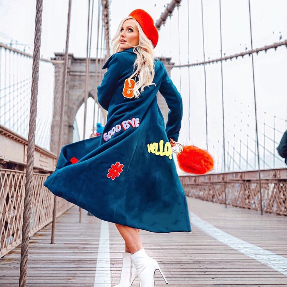 F21 long pea coat